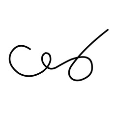 Swirl ornament stroke