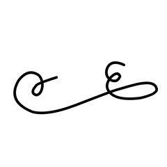 Swirl ornament stroke