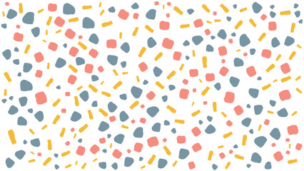 SEAMLESS HAND DRAWN DOODLE BLOB SHAPES PATTERN TEXTURE COLORFUL TEMPLATE ABSTRACT BACKGROUND TRENDY DESIGN VECTOR