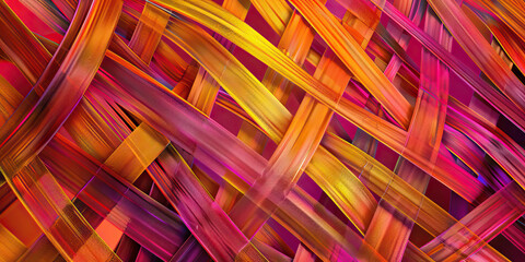 Whimsical Weave: Interlocking lines and shapes in a woven pattern, adding depth and texture to the background