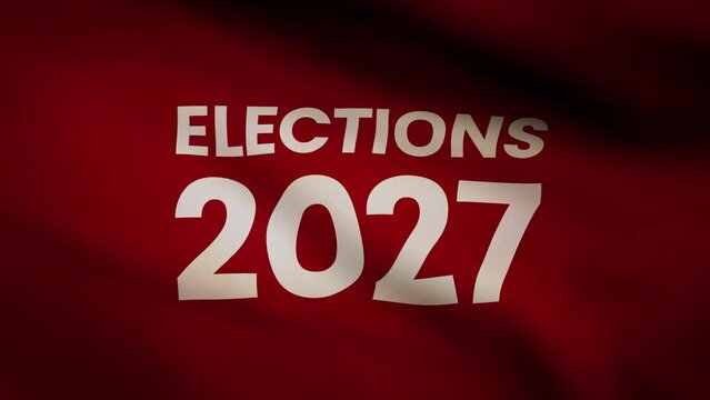 Elections 2027 waving flag