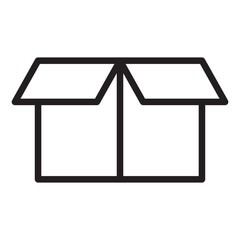 Open box line icon
