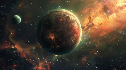 Obraz premium Outer space background