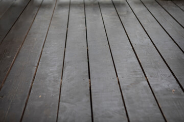 Perspective shot of a wooden floor