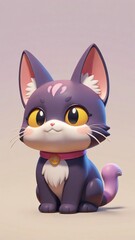 Fototapeta premium Icon cat 3d