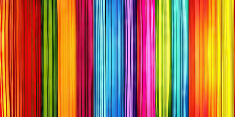 Obraz premium Striped Happiness: Thin, colorful stripes arranged horizontally, adding a cheerful and energetic vibe to the background