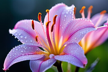 Fototapeta premium close up of pink flower