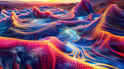 Chromatic Genetic Symphony: Abstract Landscape of DNA Sequencing