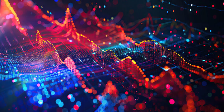 Financial Ecosystem: Abstract Market Dynamics - An abstract depiction of the interconnectedness of various financial instruments and markets, resembling a vibrant and complex ecosystem