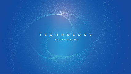 Abstract technology particle background