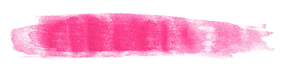 Shiny pink brush watercolor painting isolated on transparent background. watercolor png