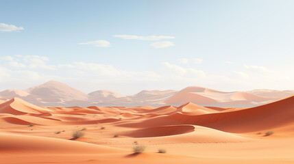 Naklejka premium Desert landscape. Travel adventure.