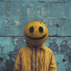 Smile yellow man concept art