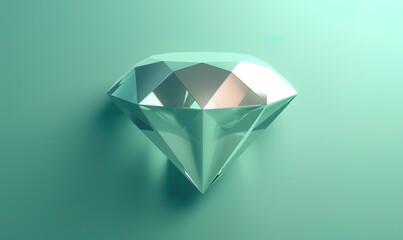 Diamond with all the shapes in a simple layout, modern and clean