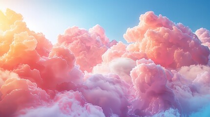 An artistic shot of creamy clouds, where soft, rounded shapes of ice cream form a fluffy, cloud-like pattern. The pastel colors and smooth textures create a sense of lightness and whimsy.