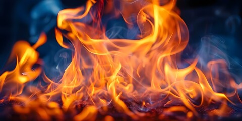 Captivating Stock Photos of Enchanting Flames Dancing Against a Dark Backdrop. Concept Stock Photos, Enchanting Flames, Dark Backdrop, Captivating, Dancing