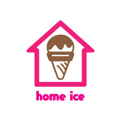 ice cream logo design vector for graphic designer or shop 