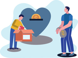 The boys are collecting donations