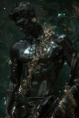 Epic Abstract Figure from Ancient Mythology Portraying Stoic Stoicism Existence with Timeless Classicism and Stoical Expressionism