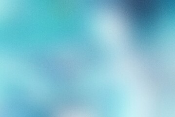 Grainy noisy abstract poster background, white blue color wave black backdrop vibrant header banner design