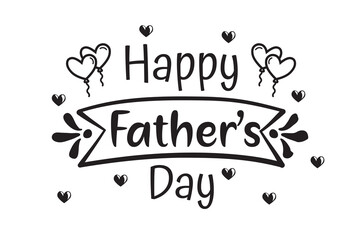 Happy fathers day. Lettering. Holiday calligraphy text