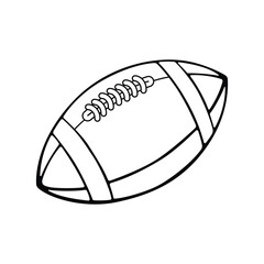 ball for american football coloring pages