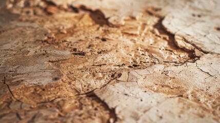 Close-Up of a Textured Rugged Cork Surface, Ideal for Backgrounds and Natural Designs