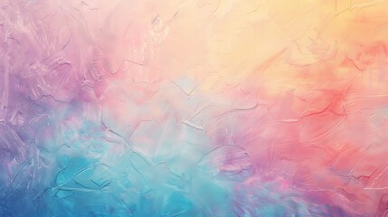 Fototapeta premium Glowing pastel colors merging into a rough, bright texture