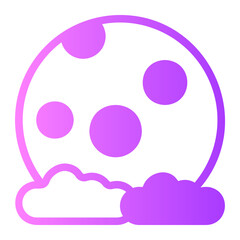 full moon gradient icon