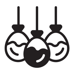water balloons glyph icon
