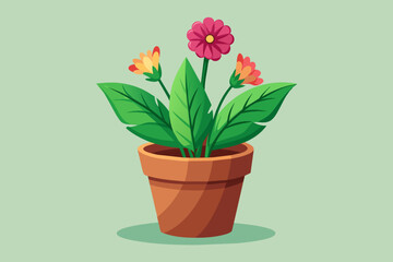  realistic-flowerpot-vector-illustration vector illustration 