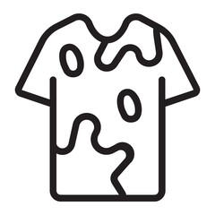 tshirt line icon