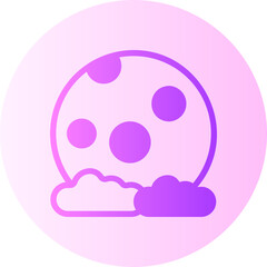 full moon gradient icon