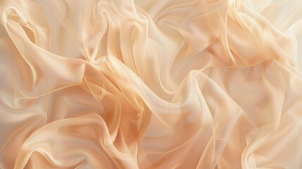 Obraz premium Soft Flowing fabric in soft hues captured in a dreamy.