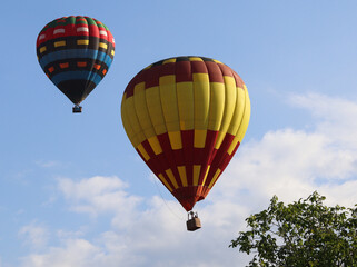 Fototapeta premium Hot air balloons in the sky