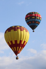 Hot air balloon in the sky