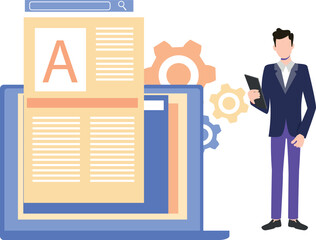 The guy is a content writer.