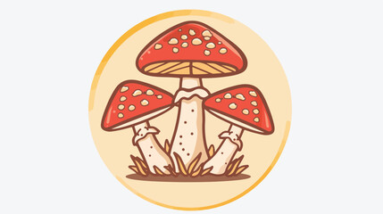 Do not eat wild mushrooms reed forbidden circle sign
