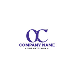 Letter OC logo design, vector logo design, illustration 