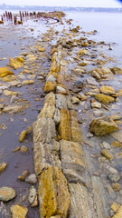 Ruins of the Ancient salt mines on the Kuyalnik estuary