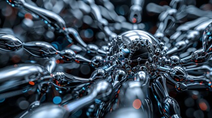 Fototapeta premium Microscopic Robots: Nanobot Technology