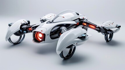 Embracing Tomorrow: Advanced Robotic Drone Technology Soars to New Heights, Blending Precision Engineering and Futuristic Innovation in a Captivating Aerial Display