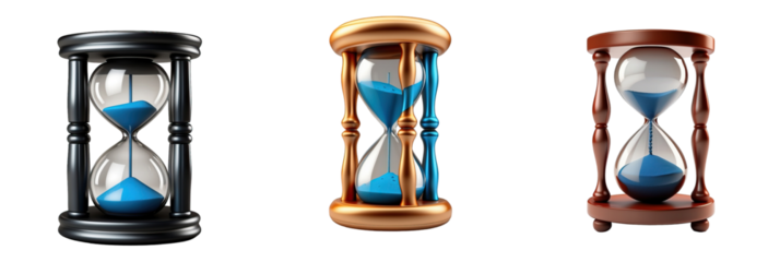 hourglass isolated on transparent background
