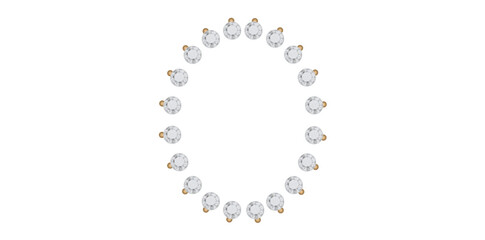 Crystal Diamond Framework Vector Illustration.	