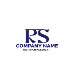 Letter RS logo design, vector logo design, illustration 