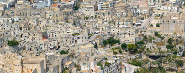 Obraz premium Aerial View - Sassi di Matera, Italy