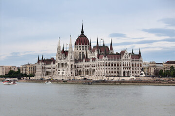 Hungarian Parliament Building in Budapest , Hungary