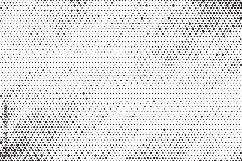 Poster halftone vector background. monochrome halftone pattern. abstract geometric dots background. pop art