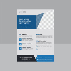 Corporate modern flyer template.