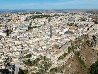 Obraz premium Aerial View - Sassi di Matera, Italy